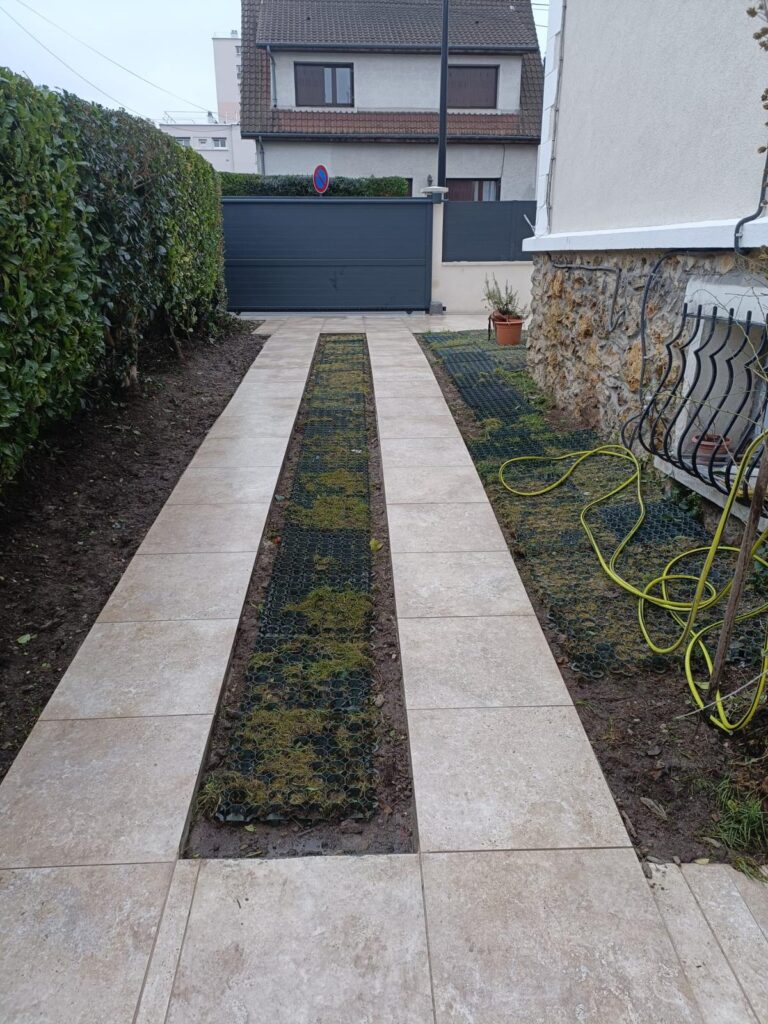 Chantier terrasse et carrelage réalisé par DPS France